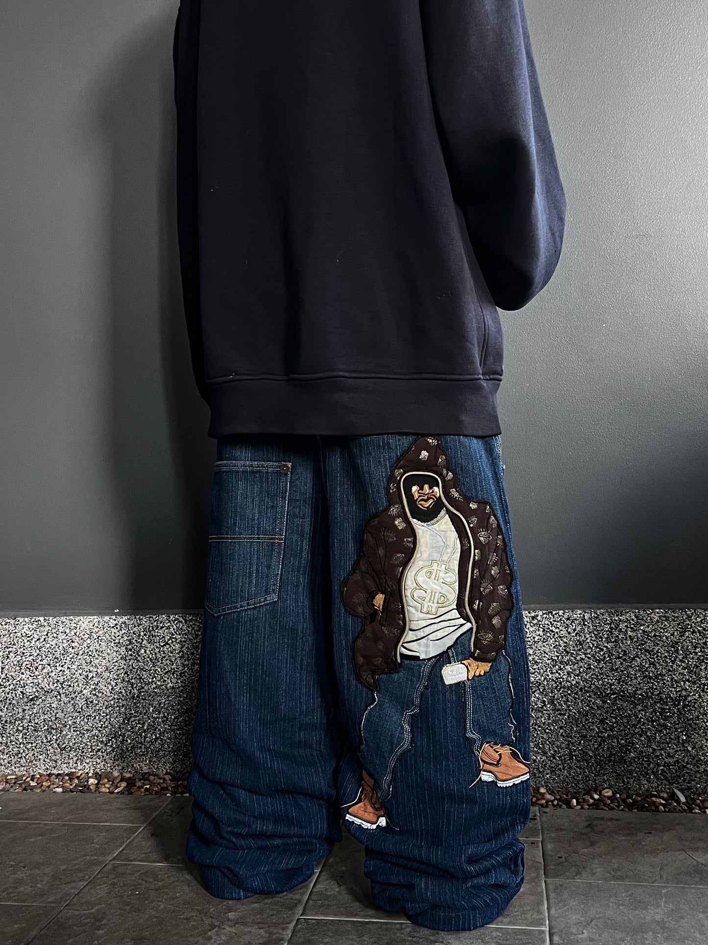 Rare Raw Blue Hiphop jeans